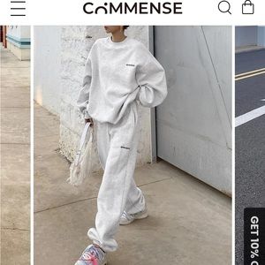 Grey sweat set size xs